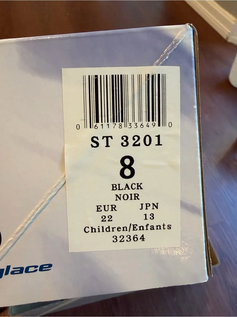 Jackson Ultima Softec Vista Toddler Kids Black Figure Ice Skates ST3201 size8